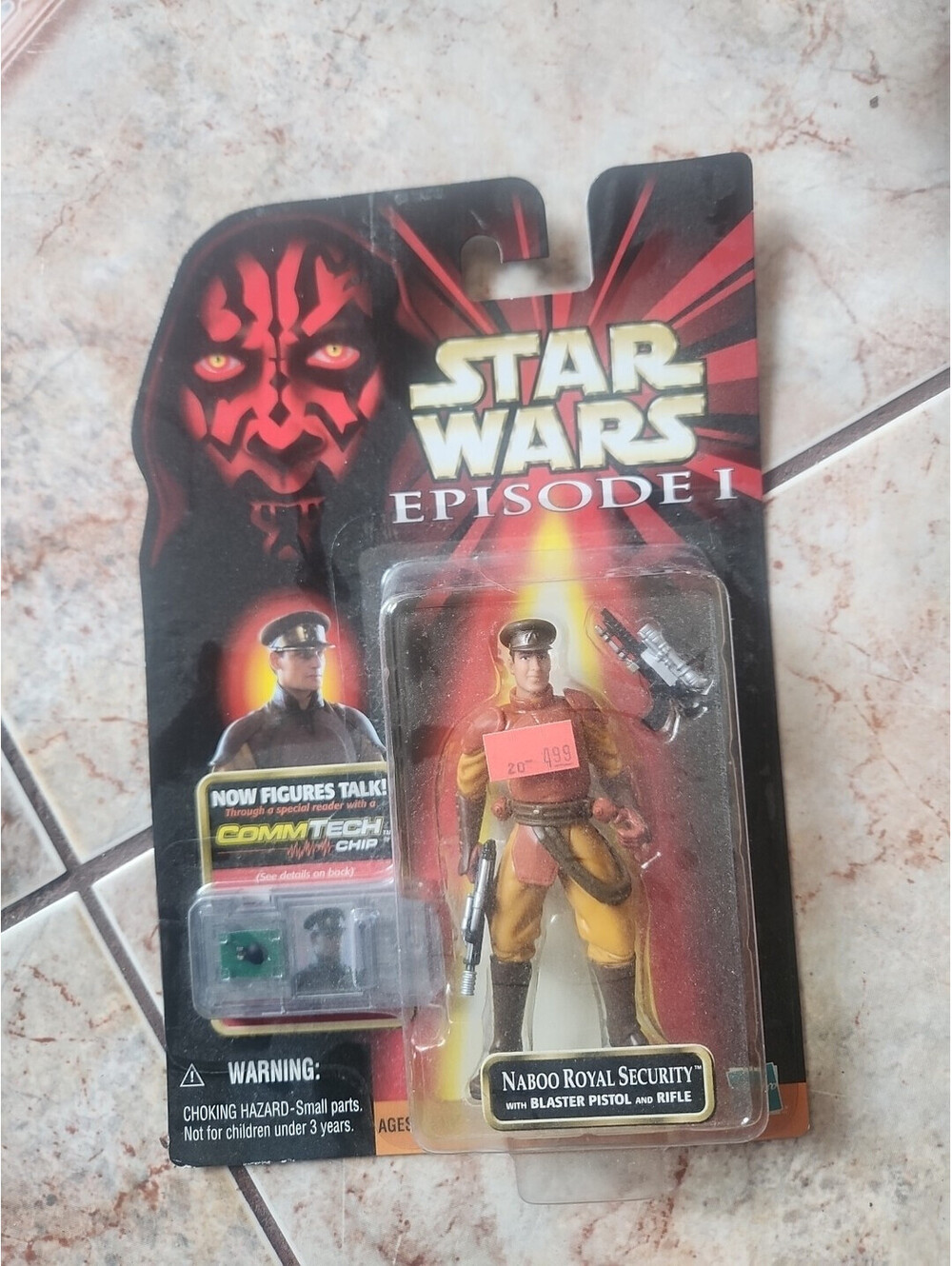 STAR WARS Phantom Menace NABOO ROYAL SECURITY FIGURE CommTech (Hasbro 1999)